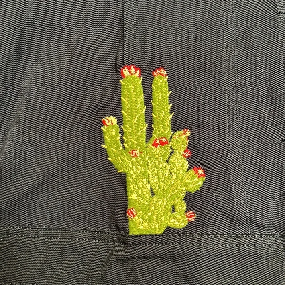 NWT Emmer & Oat Cactus Embroidered Boho Western Shirt Jacket Shacket Size S - Picture 3 of 9
